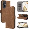 Phonesta Vintage Skin Book Wallet Case hoesje voor HONOR 200 - Bruin 5