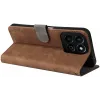 Phonesta Vintage Skin Book Wallet Case hoesje voor HONOR 200 Smart - Bruin 4