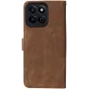 Phonesta Vintage Skin Book Wallet Case hoesje voor HONOR 200 Smart - Bruin 7