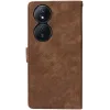 Phonesta Vintage Skin Book Wallet Case hoesje voor HONOR 90 Smart/X7b - Bruin 10