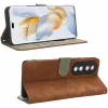 Phonesta Vintage Skin Book Wallet Case hoesje voor HONOR 90 - Bruin 3
