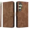 Phonesta Vintage Skin Book Wallet Case hoesje voor Samsung Galaxy S25 - Bruin
