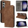 Phonesta Vintage Skin Book Wallet Case hoesje voor Samsung Galaxy S24 FE - Bruin 8
