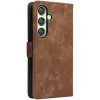 Phonesta Vintage Skin Book Wallet Case hoesje voor Samsung Galaxy S25 Plus - Bruin 7
