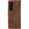 Phonesta Vintage Skin Book Wallet Case hoesje voor Samsung Galaxy Z Fold 6 - Bruin 7