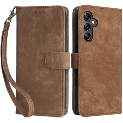 Phonesta Vintage Skin Book Wallet Case hoesje voor Samsung Galaxy A15 4G/5G - Bruin