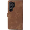 Phonesta Vintage Skin Book Wallet Case hoesje voor Samsung Galaxy S24 Ultra - Bruin 10