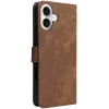 Phonesta Vintage Skin Book Wallet Case hoesje voor Apple iPhone 16 Plus - Bruin 7