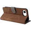 Phonesta Vintage Skin Book Wallet Case hoesje voor Apple iPhone 17e/16e - Bruin 4