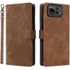 Phonesta Vintage Skin Book Wallet Case hoesje voor Asus Zenfone 12 Ultra - Bruin