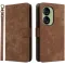 Phonesta Vintage Skin Book Wallet Case hoesje voor Asus Zenfone 10 - Bruin