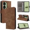 Phonesta Vintage Skin Book Wallet Case hoesje voor Asus Zenfone 10 - Bruin 5