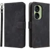 Phonesta Vintage Skin Book Wallet Case hoesje voor Asus Zenfone 10 - Zwart