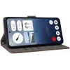 Phonesta Vintage Skin Book Wallet Case hoesje voor Nothing Phone (3a) - Bruin 4