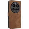 Phonesta Vintage Skin Book Wallet Case hoesje voor Xiaomi 15 Ultra - Bruin 8