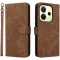 Phonesta Vintage Skin Book Wallet Case hoesje voor Xiaomi Redmi Note 14 4G 163.2mm - Bruin