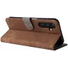 Phonesta Vintage Skin Book Wallet Case hoesje voor Samsung Galaxy A25 - Bruin 4
