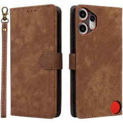 Phonesta Vintage Skin Book Wallet Case hoesje voor Nothing CMF Phone 2 Pro - Bruin