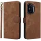 Phonesta Vintage Skin Book Wallet Case hoesje voor HONOR 400 - Bruin