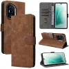 Phonesta Vintage Skin Book Wallet Case hoesje voor HONOR 400 - Bruin 9
