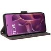 Phonesta Vintage Skin Book Wallet Case hoesje voor Motorola Edge 60 Pro - Bruin 4