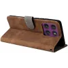 Phonesta Vintage Skin Book Wallet Case hoesje voor Motorola Edge 60 Pro - Bruin 5
