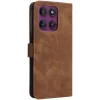Phonesta Vintage Skin Book Wallet Case hoesje voor Motorola Edge 60 Pro - Bruin 8