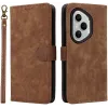 Phonesta Vintage Skin Book Wallet Case hoesje voor HONOR 400 Pro - Bruin