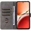 Phonesta Vintage Skin Book Wallet Case hoesje voor Oppo Reno12 F/Reno12 FS - Zwart 2