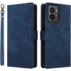 Phonesta Vintage Skin Book Wallet Case hoesje voor HMD Fusion - Blauw