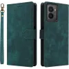 Phonesta Vintage Skin Book Wallet Case hoesje voor HMD Fusion - Groen