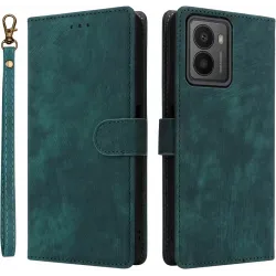 Phonesta Vintage Skin Book Wallet Case hoesje voor HMD Fusion - Groen