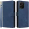 Phonesta Vintage Skin Book Wallet Case hoesje voor HMD Skyline - Blauw