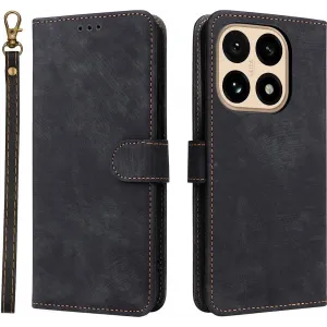 Phonesta Vintage Skin Book Wallet Case hoesje voor Xiaomi 15T - Zwart