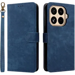 Phonesta Vintage Skin Book Wallet Case hoesje voor Xiaomi 15T Pro - Blauw