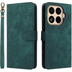 Phonesta Vintage Skin Book Wallet Case hoesje voor Xiaomi 15T Pro - Groen