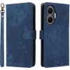 Phonesta Vintage Skin Book Wallet Case hoesje voor Xiaomi Poco F7 - Blauw