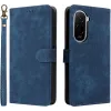 Phonesta Vintage Skin Book Wallet Case hoesje voor Xiaomi Poco M7 - Blauw