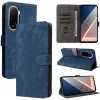 Phonesta Vintage Skin Book Wallet Case hoesje voor Xiaomi Poco M7 - Blauw 9