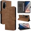 Phonesta Vintage Skin Book Wallet Case hoesje voor Xiaomi Poco M7 - Bruin 9