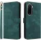 Phonesta Vintage Skin Book Wallet Case hoesje voor Xiaomi Poco M7 - Groen