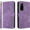 Phonesta Vintage Skin Book Wallet Case hoesje voor Xiaomi Poco M7 - Paars