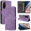 Phonesta Vintage Skin Book Wallet Case hoesje voor Xiaomi Poco M7 - Paars 9