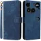 Phonesta Vintage Skin Book Wallet Case hoesje voor Nothing Phone (3) - Blauw