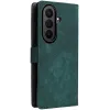 Phonesta Vintage Skin Book Wallet Case hoesje voor Samsung Galaxy Z Fold 7 - Groen 9