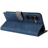 Phonesta Vintage Skin Book Wallet Case hoesje voor Samsung Galaxy S25 FE - Blauw 5