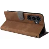 Phonesta Vintage Skin Book Wallet Case hoesje voor Samsung Galaxy S25 FE - Bruin 5