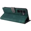Phonesta Vintage Skin Book Wallet Case hoesje voor Samsung Galaxy S25 FE - Groen 5