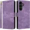 Phonesta Vintage Skin Book Wallet Case hoesje voor Samsung Galaxy S25 FE - Paars