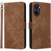 Phonesta Vintage Skin Book Wallet Case hoesje voor OnePlus Nord CE5 - Bruin